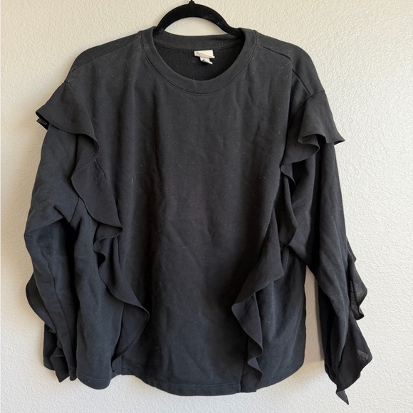a new day Sweaters - A New Day Black Crew Neck Top